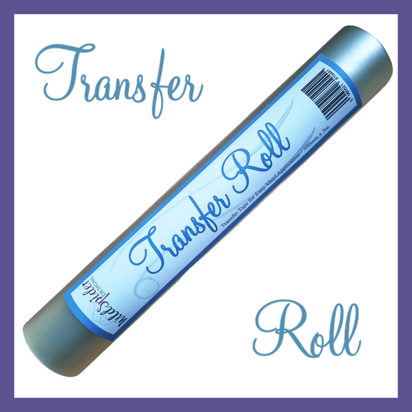 A roll of Transfer Roll on it's side