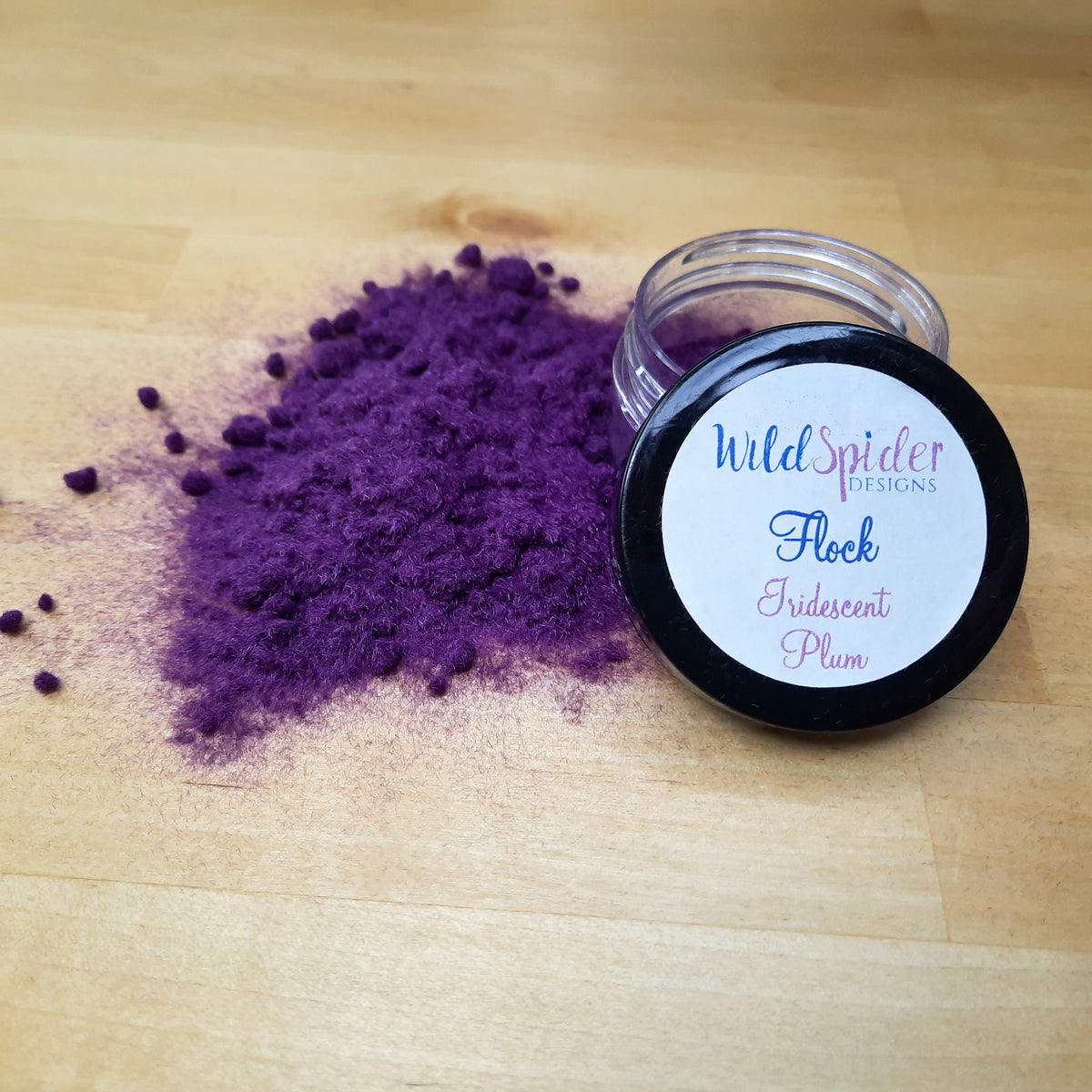 Iridescent Plum Flock Wild Spider Designs