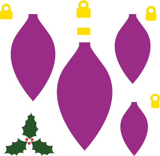 Baubles SVG / Cutting File Set