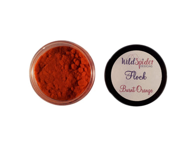 Burnt Orange Flocking Powder or flock for crafts