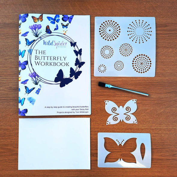 The Butterfly Workbook with Stencils and Mini Kit