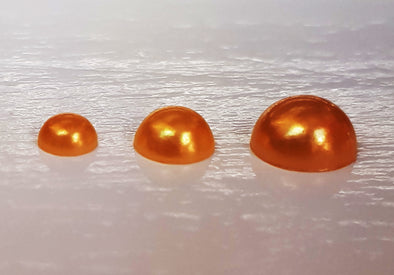 Gold Flat Back Pearls