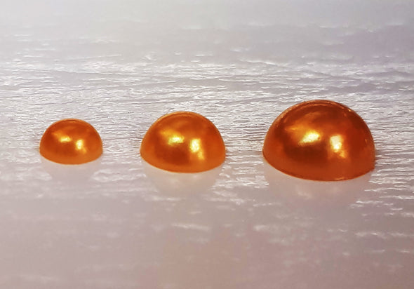 Gold Flat Back Pearls