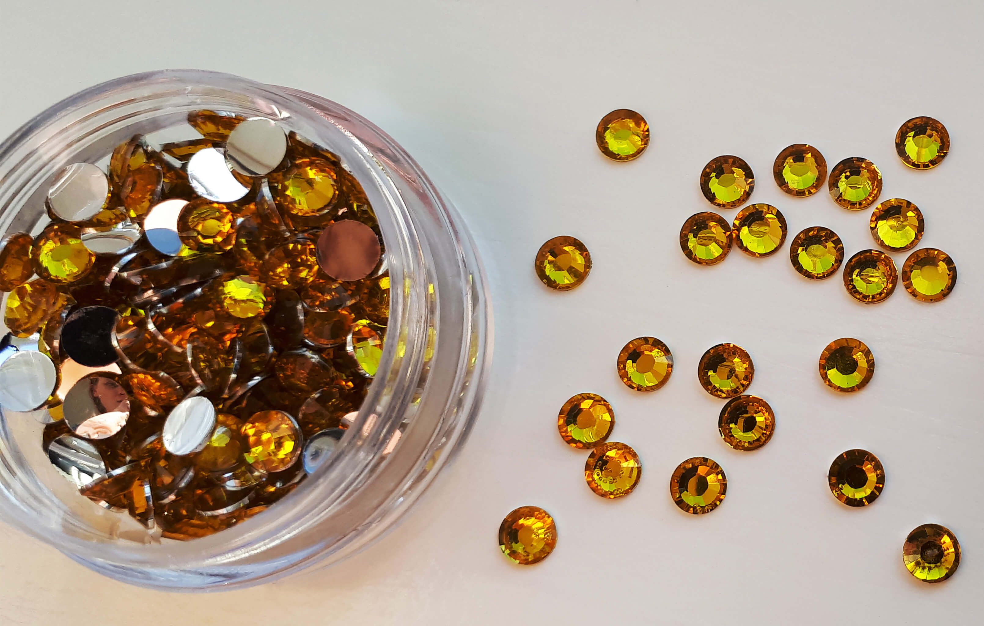 Gold Flat Back Gems – Wild Spider Designs