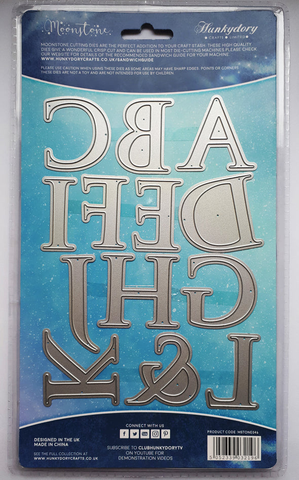Hunkydory Moonstone Cutting Dies - Personally Yours Alphabet