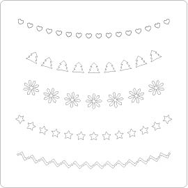 Christmas Garlands Stencil