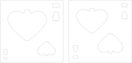 Heart Bauble Stencils - Set of 2