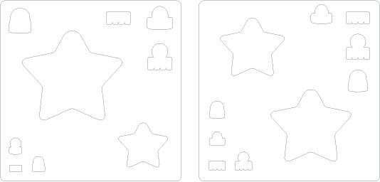 Star Bauble Stencils - Set of 2