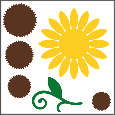Sunflower SVG / Cutting File