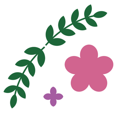 Vine and Flower Corner SVG / Cutting File